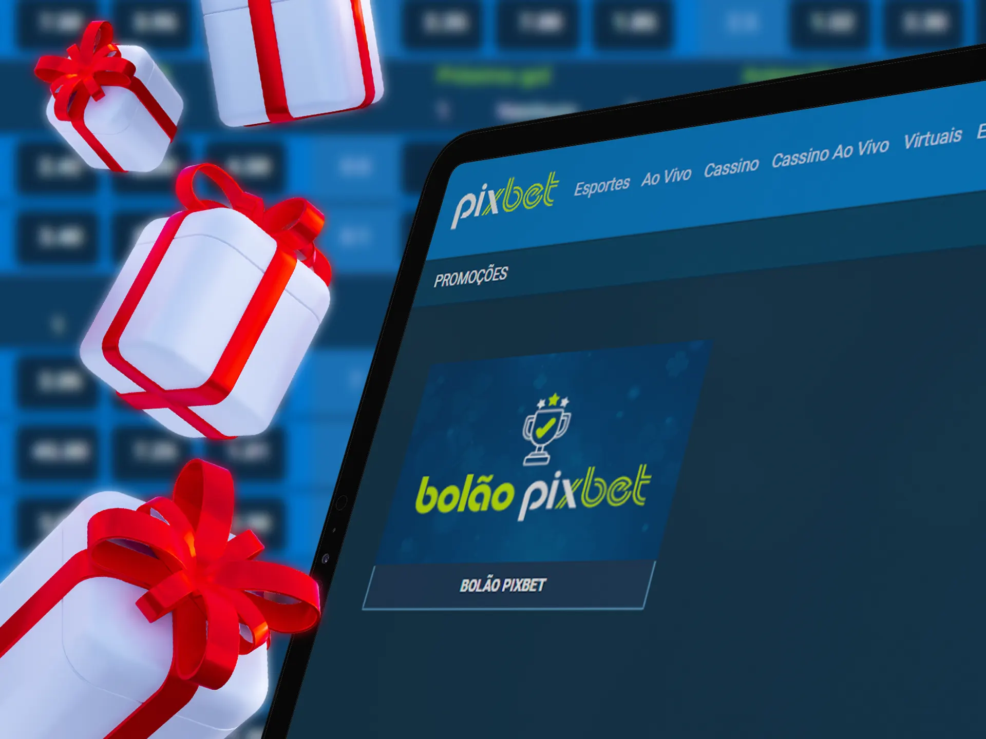 Verifique se há novas promoções Pixbet.