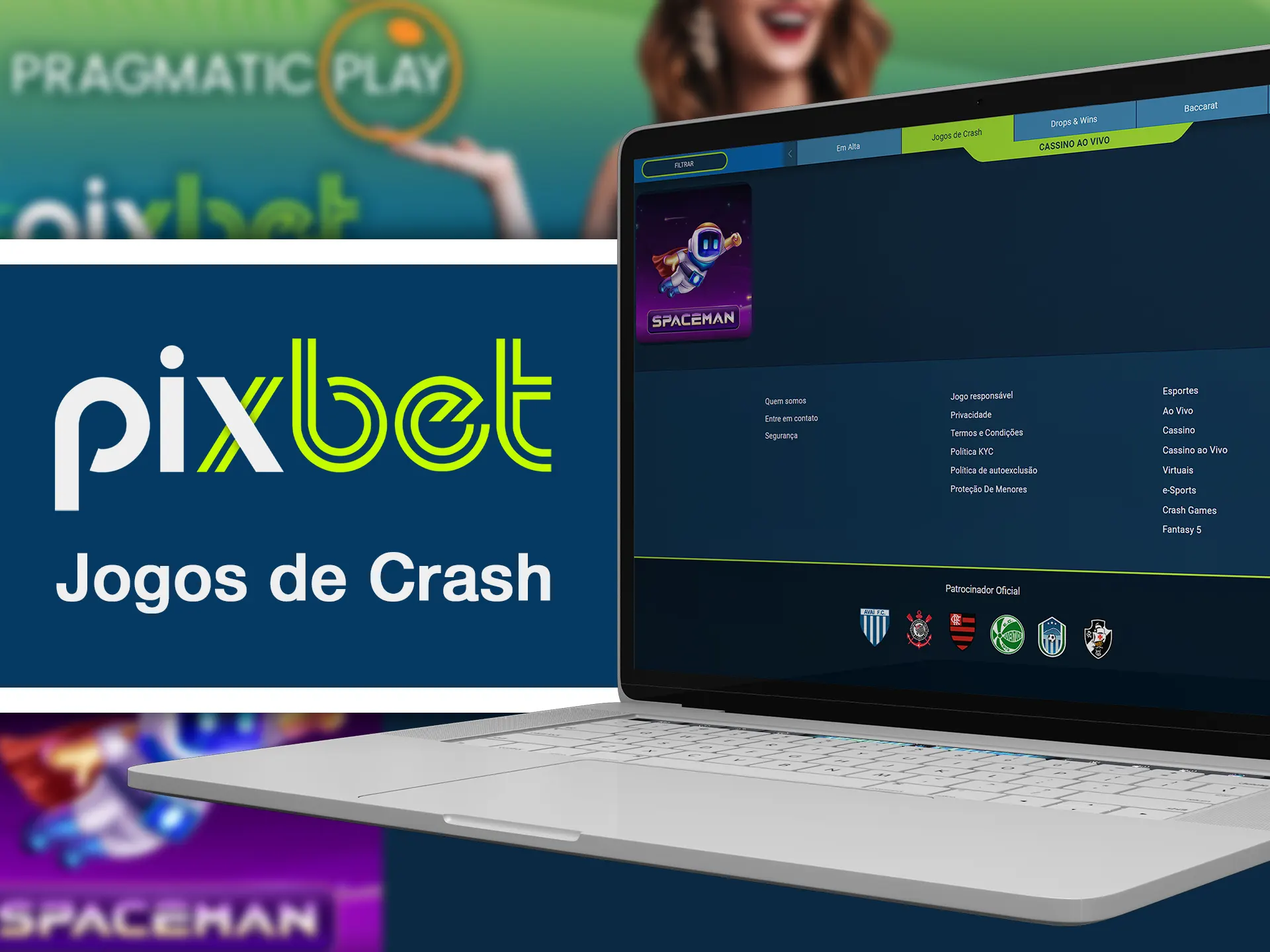 Try new crash games at the Pixbet.