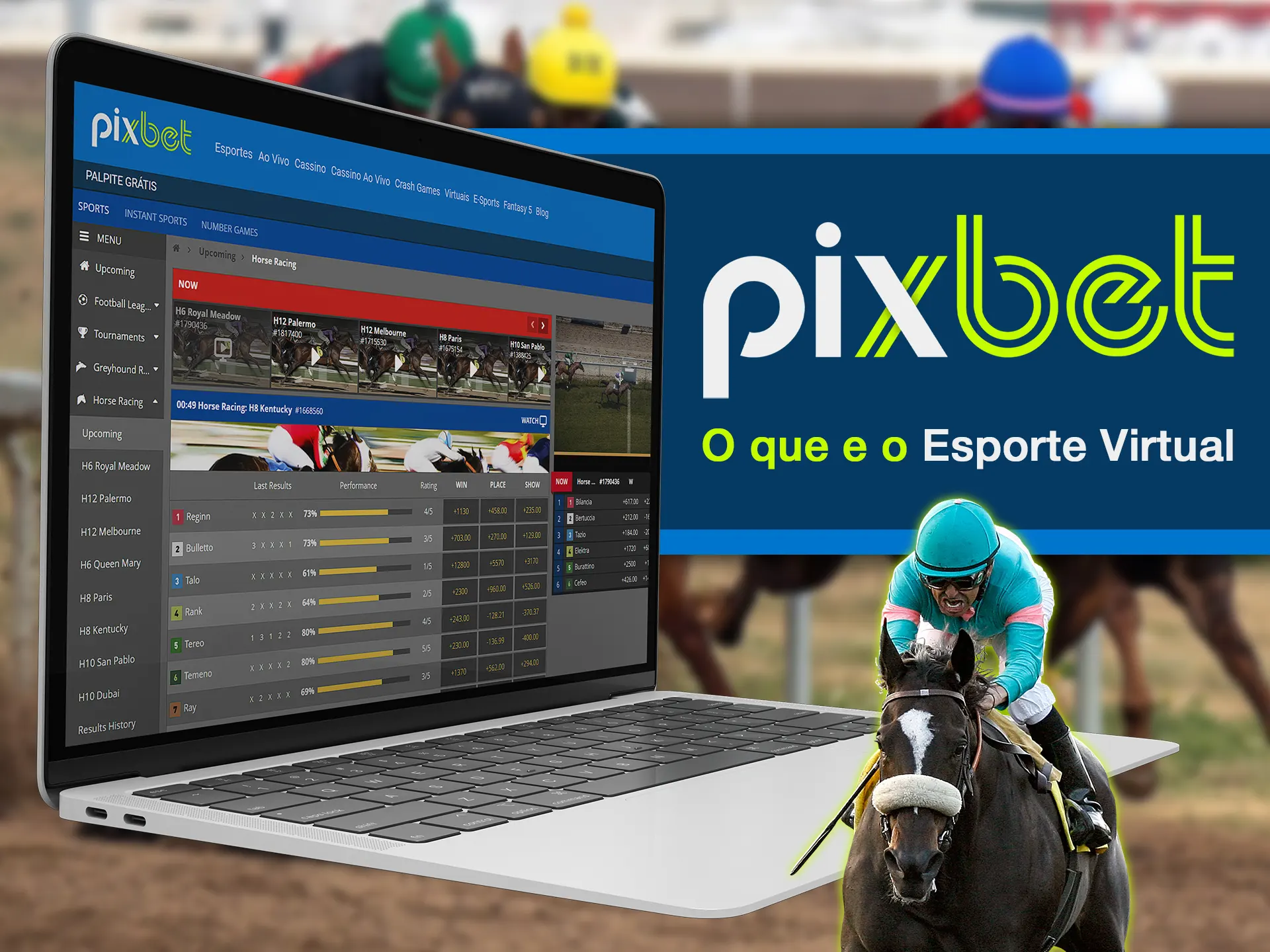 Learn more about Pixbet virtual sports betting on the virtual sports page.