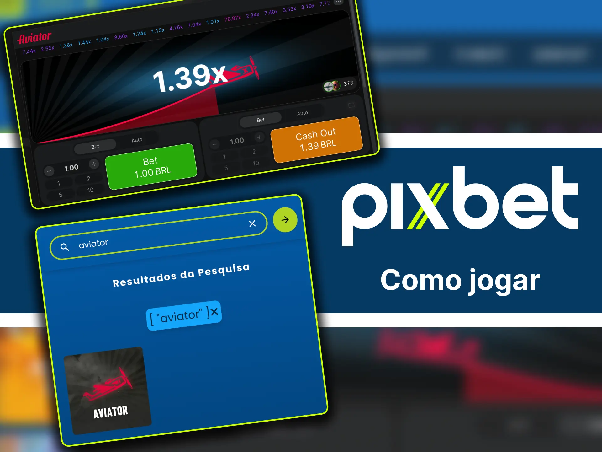 Comece a jogar Aviator no Pixbet em poucos passos.