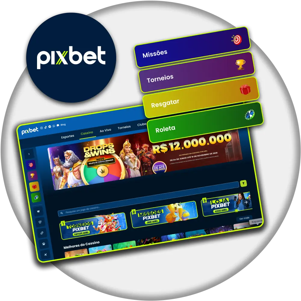 O que é o casino online Pixbet.