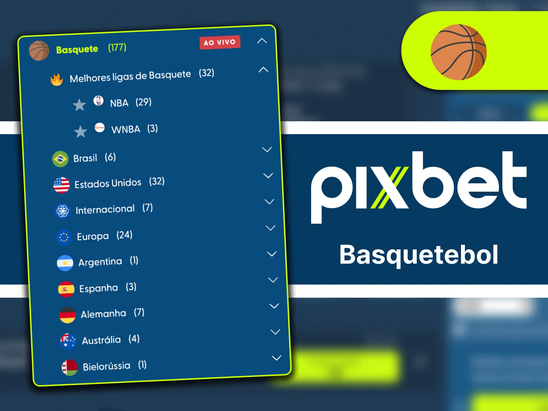 Aposte em basquete Pixbet nas principais ligas.