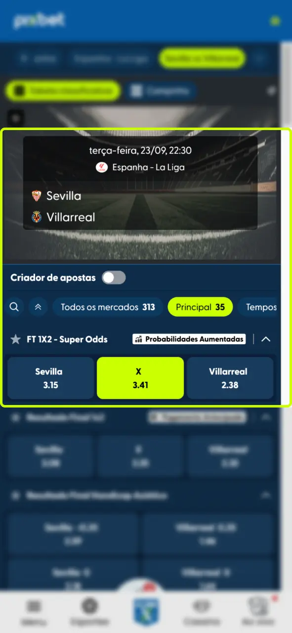 Escolha partida no Pixbet e aposte em segundos.