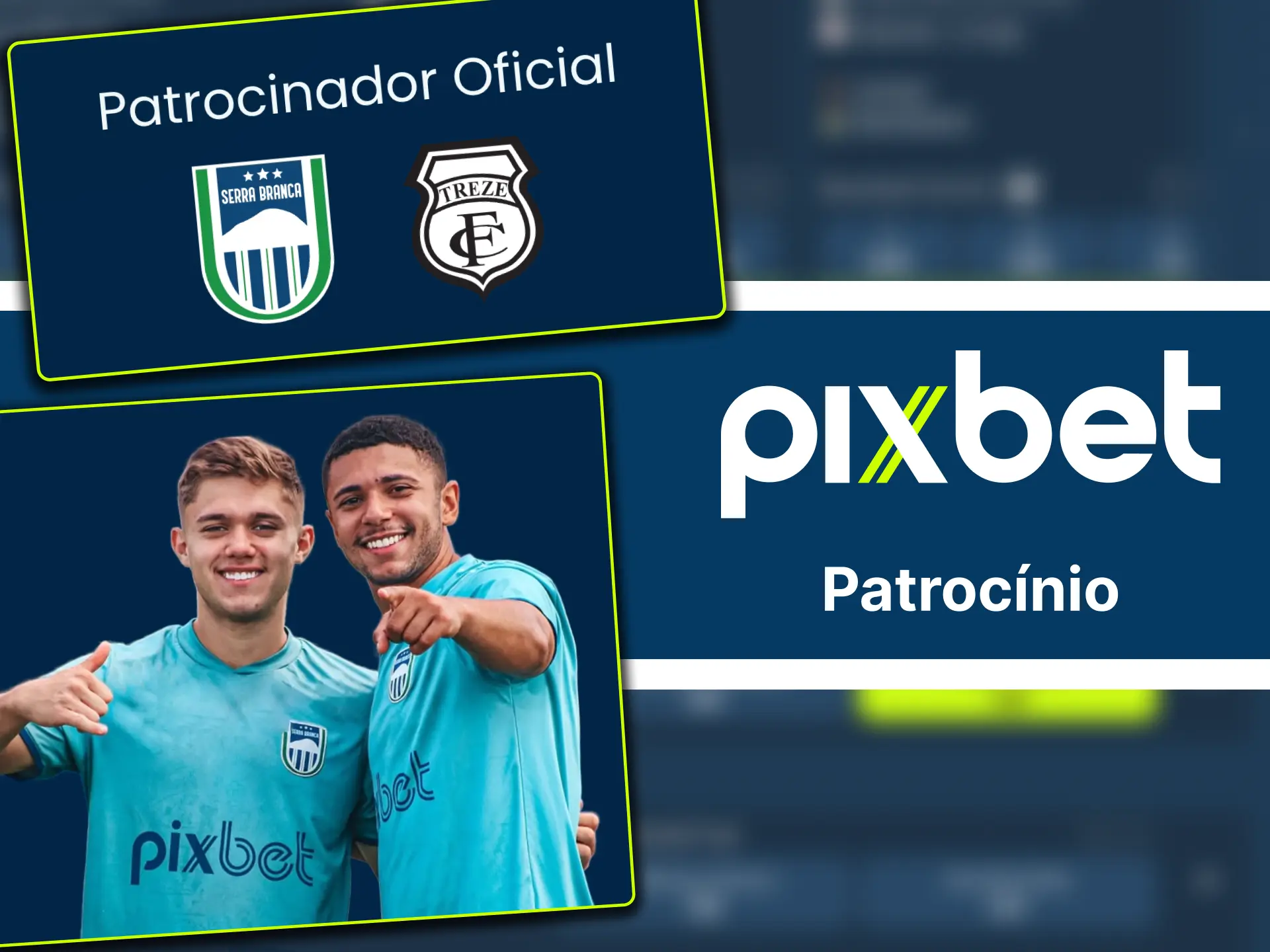Veja Pixbet patrocinando clubes brasileiros de futebol.