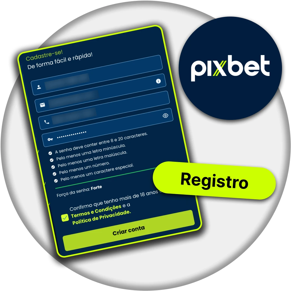 Terminar o processo de registro e começar a apostar e jogar na Pixbet.