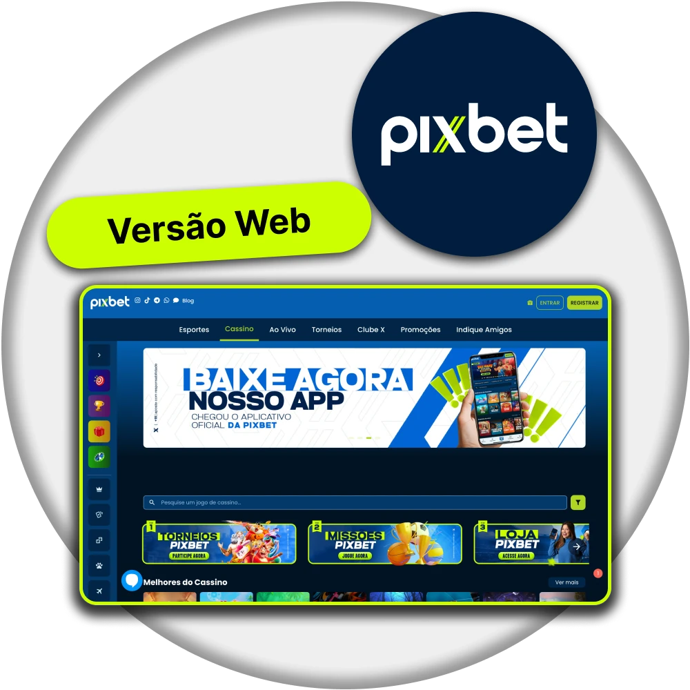 Jogue no Pixbet cassino e faça apostas em qualquer dispositivo com internet.