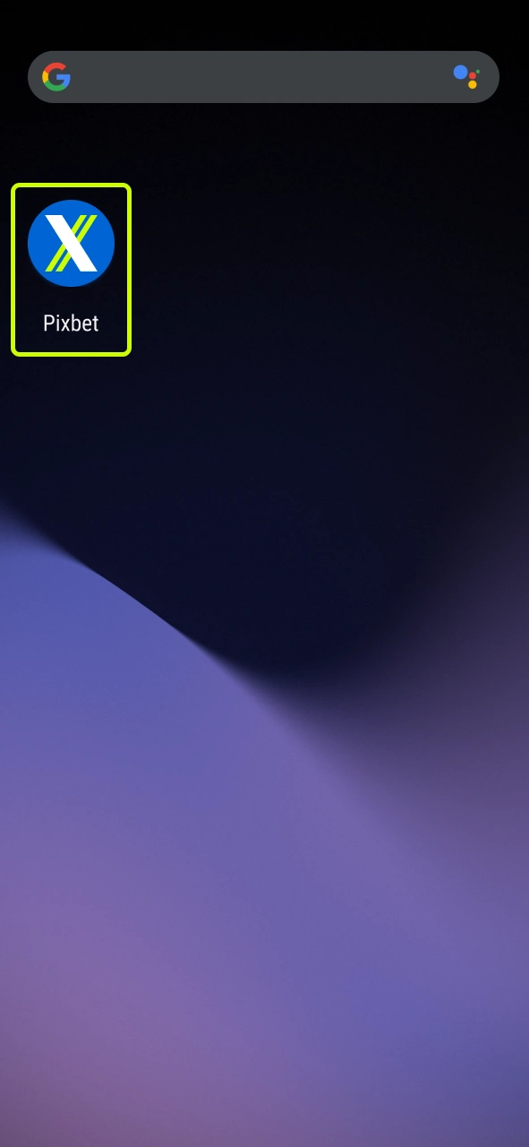 Encontre o ícone oficial da Pixbet na tela inicial do seu smartphone após concluir a instalação do aplicativo.