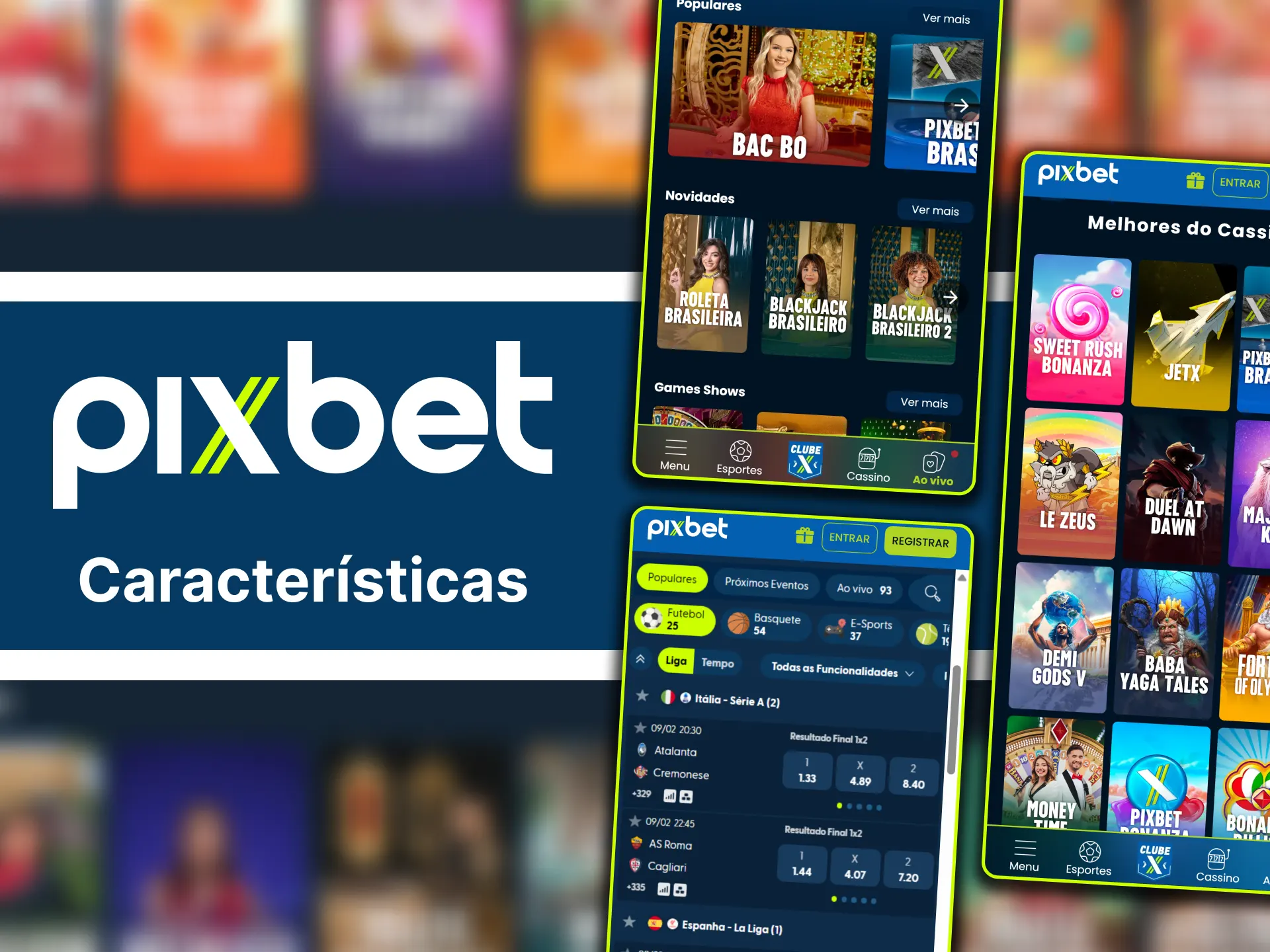Aproveite os melhores jogos de cassino, como Roleta Brasileira e Blackjack, com navegação rápida na Pixbet.