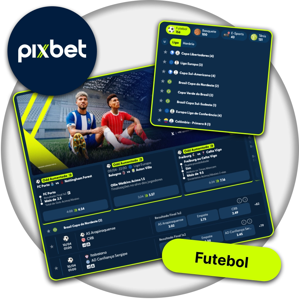 Pixbet entre nas apostas de futebol e explore eventos nacionais e internacionais.
