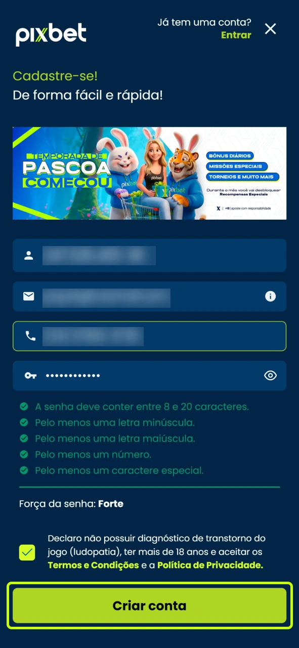 Acesse sua conta na Pixbet agora para aproveitar as melhores odds do mercado.