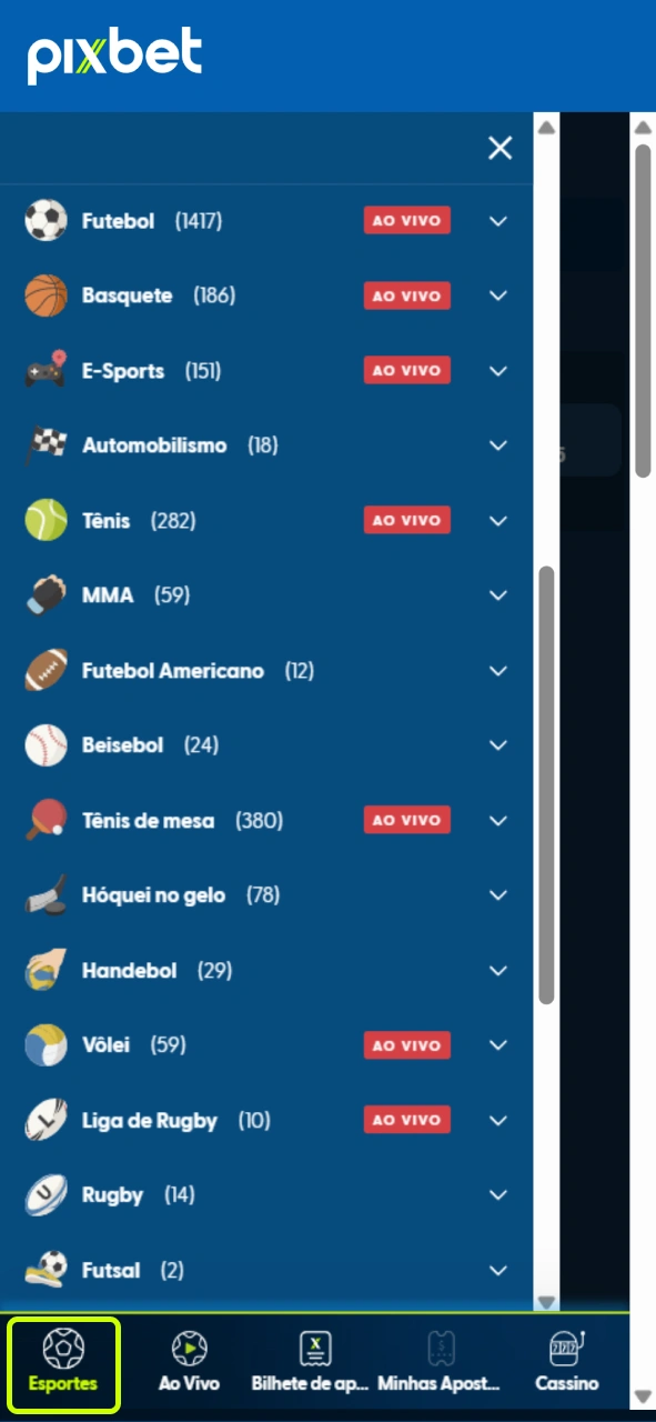 Escolha o evento esportivo ideal para o seu próximo palpite vencedor na Pixbet.