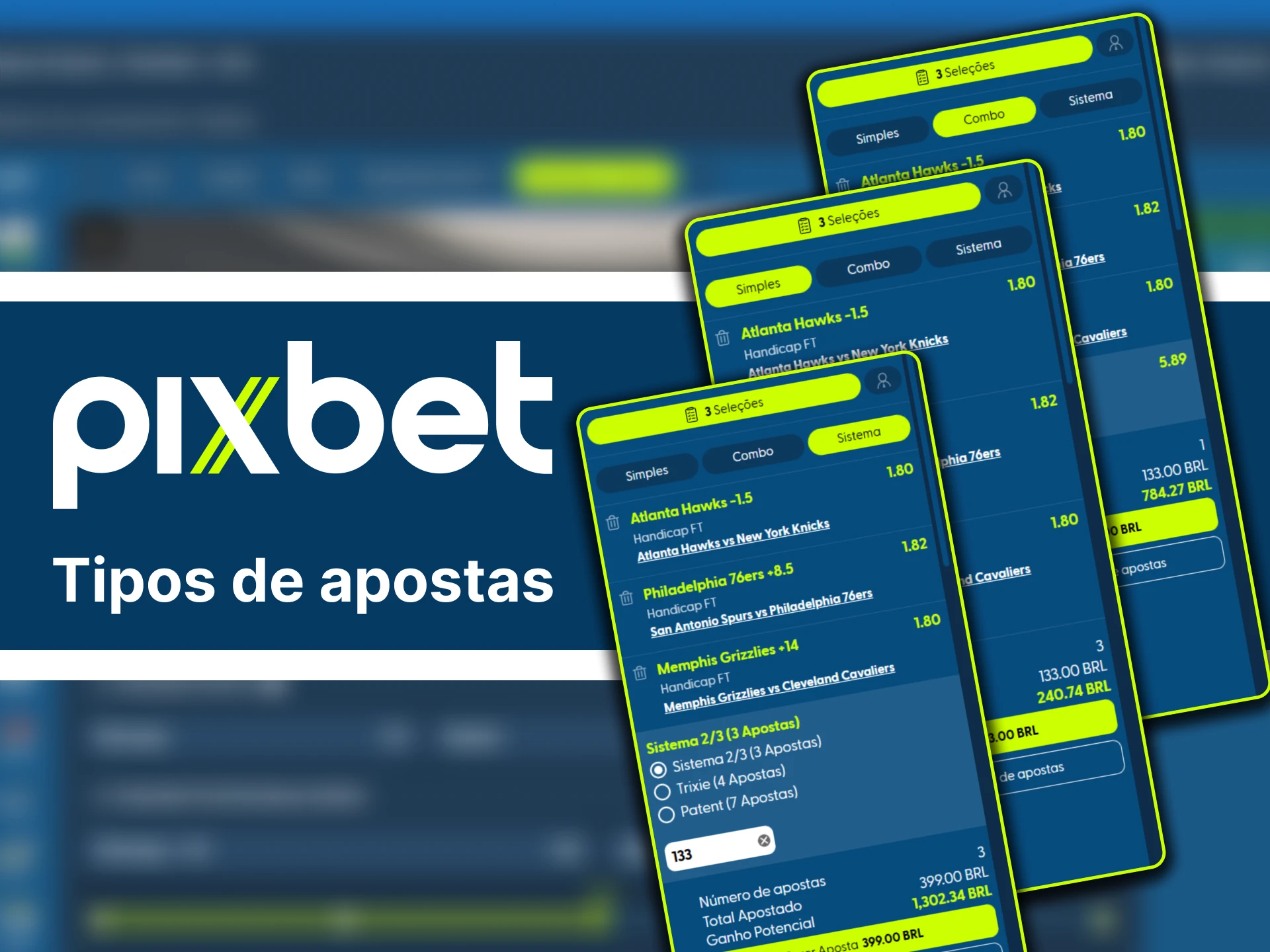 Conheça os diversos tipos de apostas que você pode realizar na Pixbet.