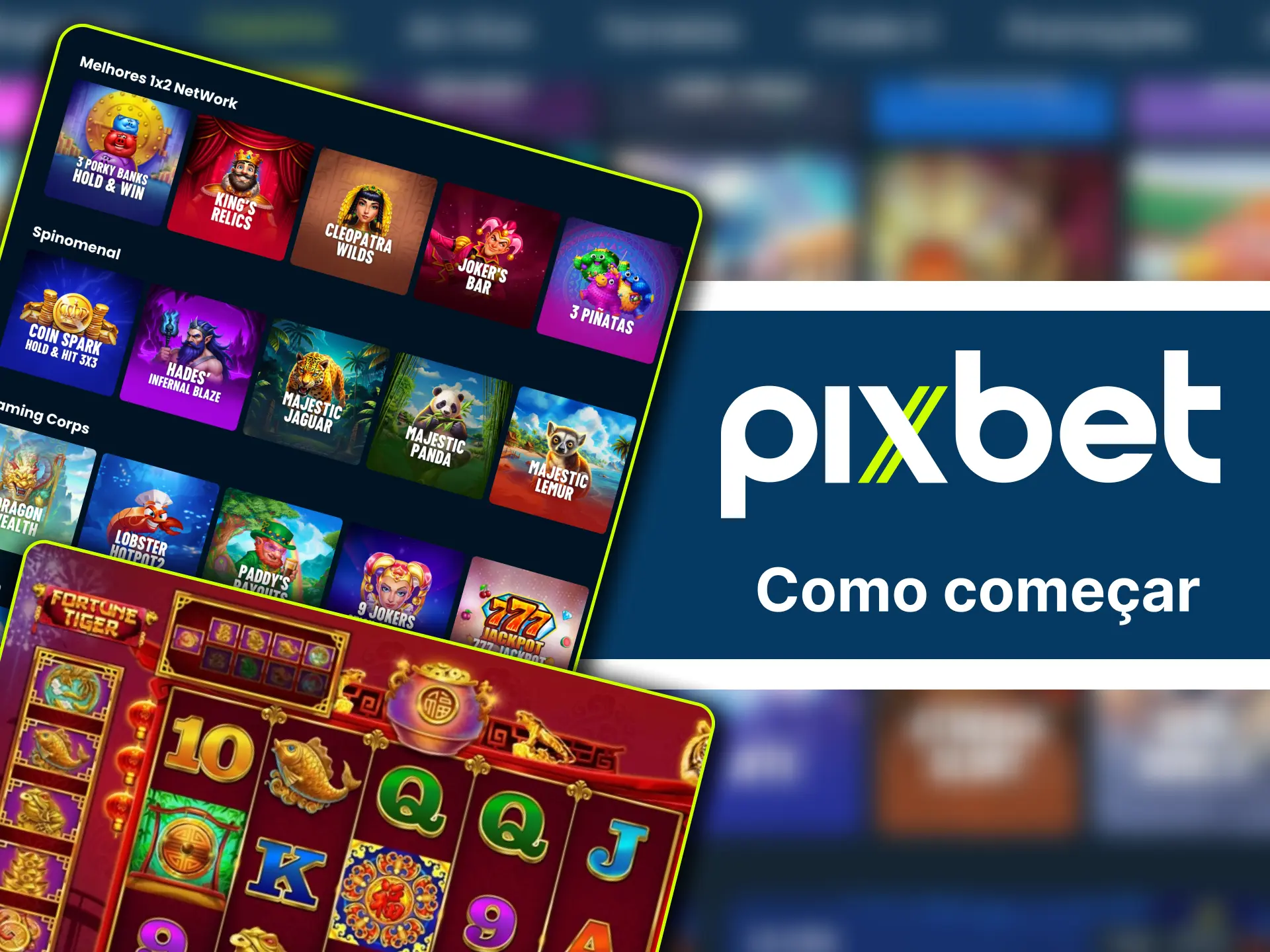Pixbet entre agora no cassino e comece a jogar com acesso rápido e fácil.