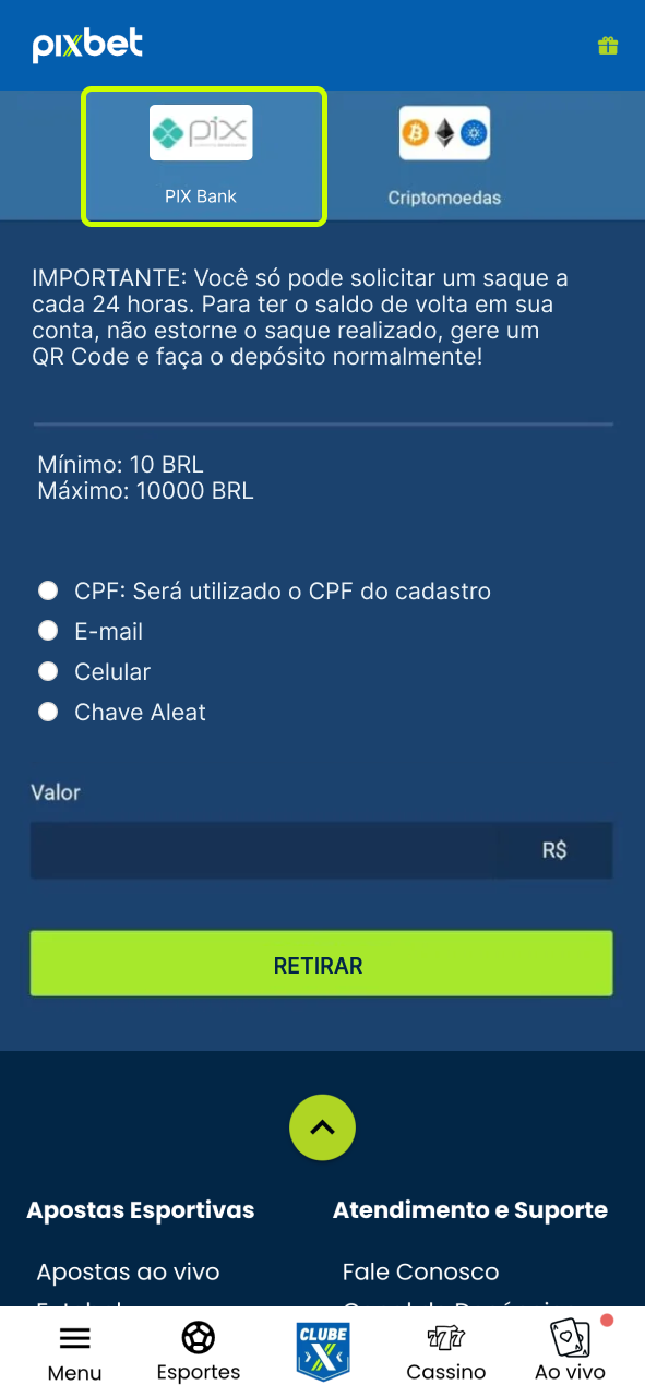 Pixbet escolha sistema ideal e conclua retirada com máxima rapidez.