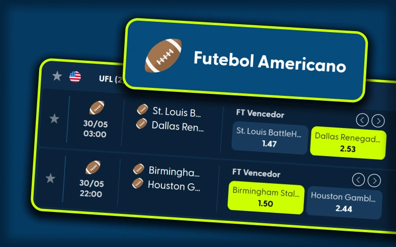 Faça apostas online em jogos de futebol americano na Pixbet.