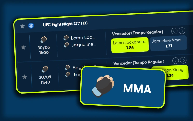 Aposte nas principais lutas e eventos de MMA na Pixbet.