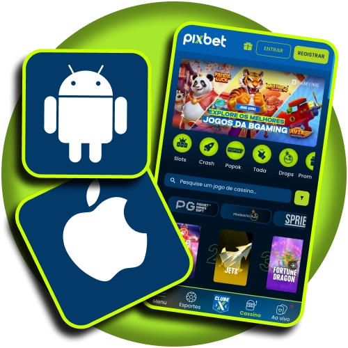 Experimente a Pixbet no Android ou iOS e acompanhe suas apostas com total conveniência.