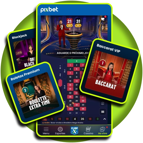 Entre na Pixbet e aproveite uma experiência completa com jogos de cassino e mesas ao vivo.
